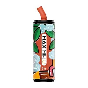 Max Miwu Coke Tin Cigarros Electrónicos Desechables 3600 Hojaldre # Limón-té Negro