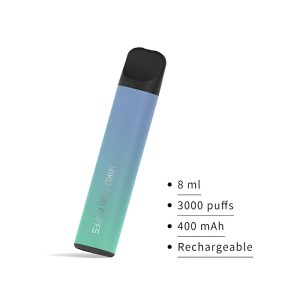 Miku Cigarros Electrónicos Desechables Azul Verde 3000 Hojaldre 400mah