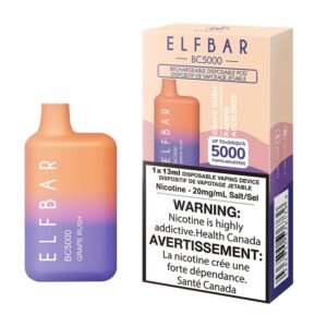 ELF BAR BC5000 Disposable 5000 bocanadas Grape Rush 13ml