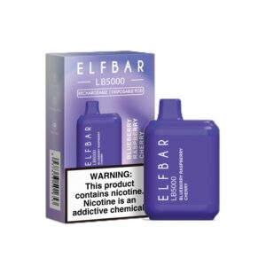 ELF BAR LB5000 Disposable Blueberry Raspberry Cherry 5000 bocanadas