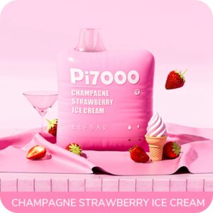 ELF BAR PI7000 Disposable Champagne Strawberry Ice Cream 7000 bocanadas 17ml