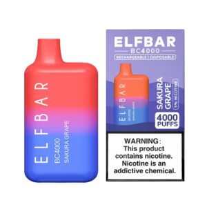 ELF BAR BC4000 Disposable 4000 bocanadas Sakura Grape 11,5ml