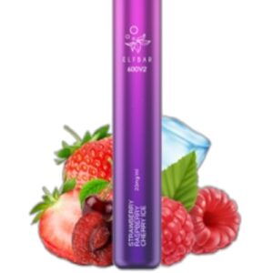 ELF BAR 600V2 Disposable Strawberry Raspberry Berry Ice 600 bocanadas