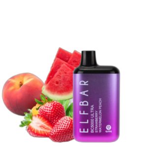 ELF BAR BC5000 Ultra Disposable Strawberry Watermelon Peach 5000 bocanadas